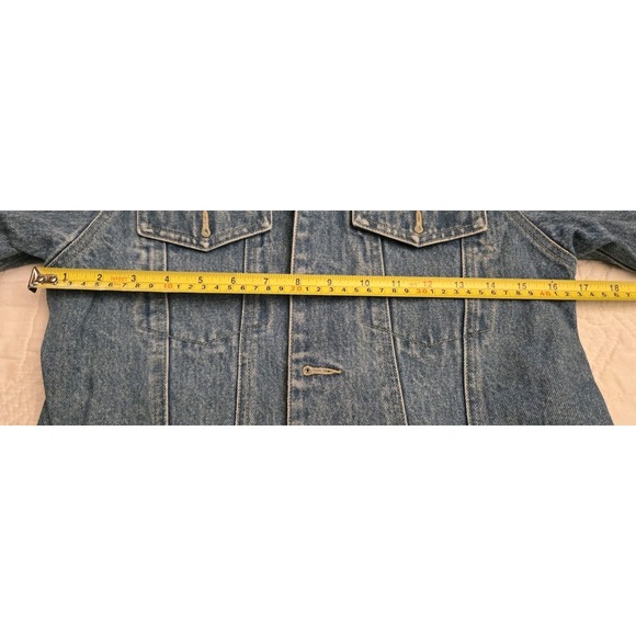 Lands' End Denim Trucker JeanJacket Y2K Kids Size Small S 6 8 Excellent Buttons - Picture 7 of 7